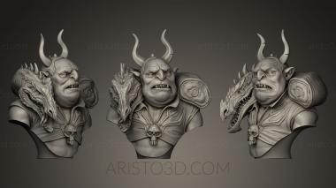Busts of heroes and monsters (BUSTH_0322) 3D model for CNC machine